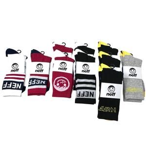 New in package NEFF CREW SOCKS bundle of 10 pairs Men's SIZE 6.5-12
